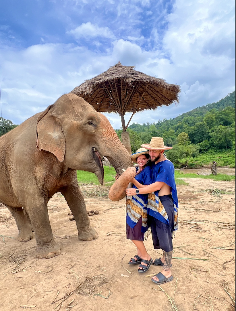 Casey and Bonnie in Chiang Mai, Thailand
